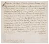LAFAYETTE, GILBERT DU MOTIER; MARQUIS DE. Autograph Letter Signed, "Lafayette,"